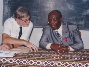 Kinshasa: discussion with Minister during workshop